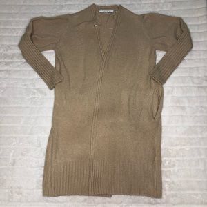 HYFVE Tan Open Front Women’s Cardigan Size Small Soft Warm Knit